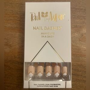 Red Aspen nail dashes in Warrior Windy